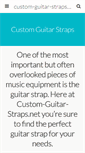 Mobile Screenshot of custom-guitar-straps.net